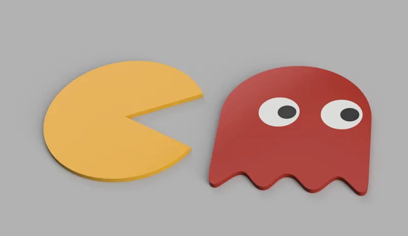 Pacman and Ghosts coasters
