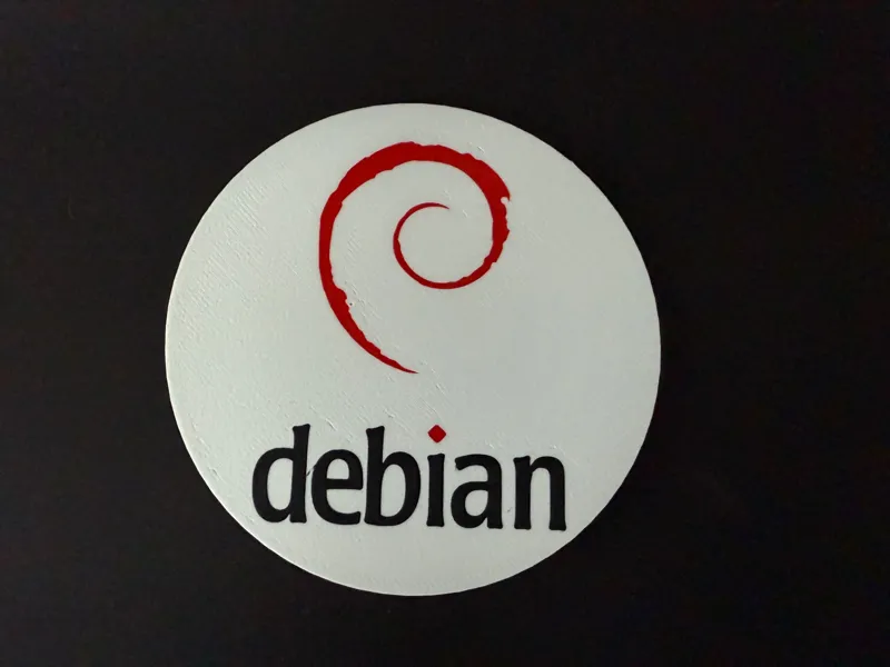 Debian Linux 100mmX2mm Coaster