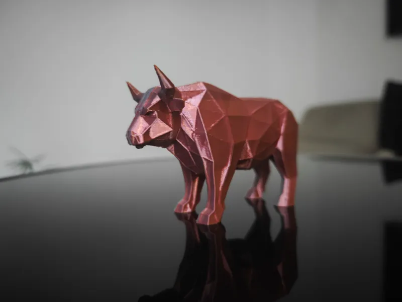 Gloss Bull Statue