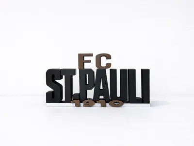 FC St. Pauli 1910 Wordmark – 3D Printed Decor AMS