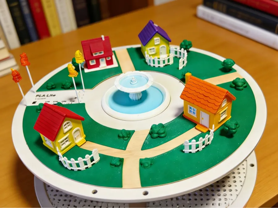 【Bambu Sky Town】Bambu Spool Miniature Landscape - Free 3D Print Model ...