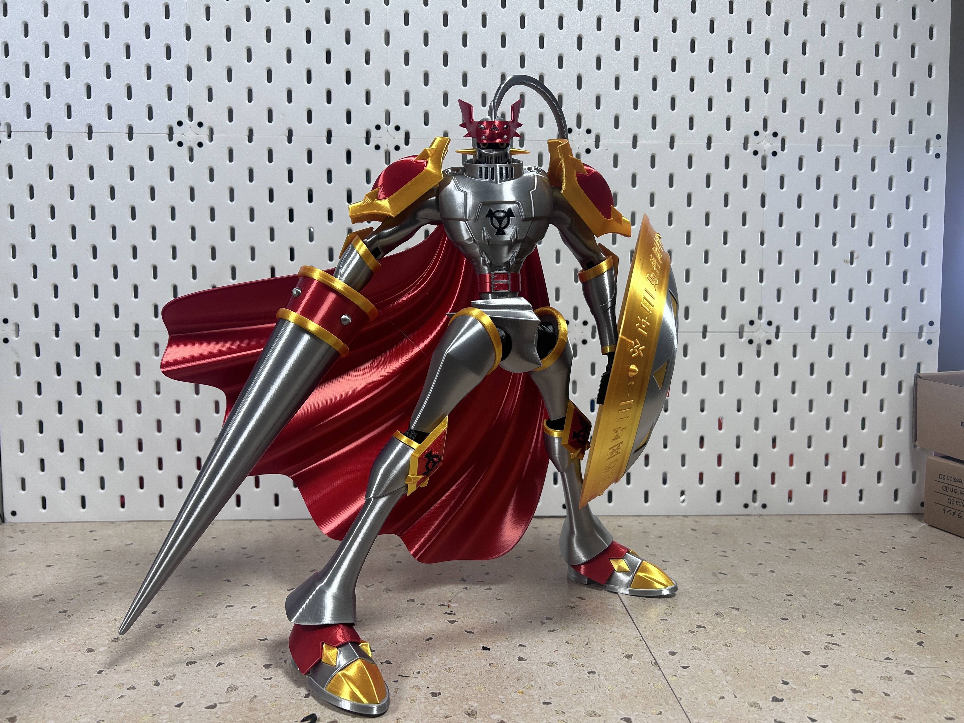 Miniatura 1 do modelo 3D Gallantmon-红莲骑士兽-关节可动