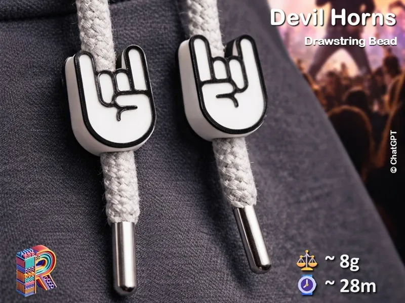 Rock the Fit – Devil Horns Drawstring Bead