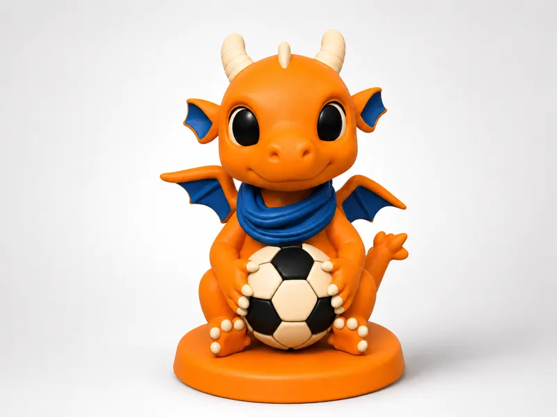 Cute WK Football Dragon