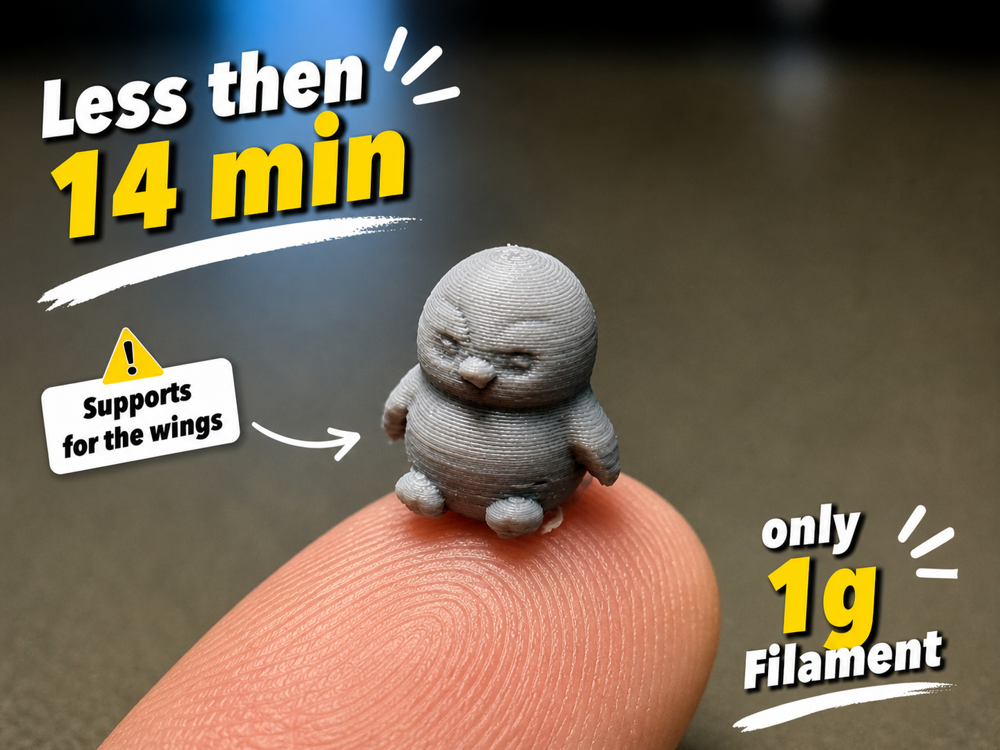 Mini Penguin – 14 Min – 1g Filament