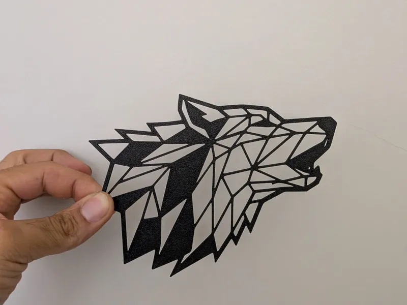 Geometric Howling Wolf