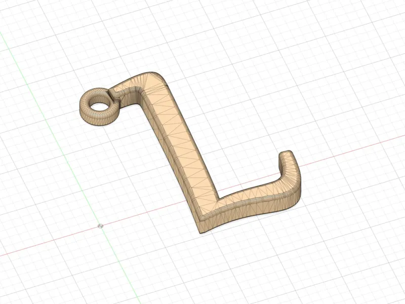 Letter "L" Keychain
