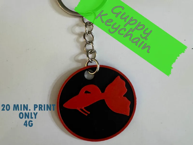 Guppy Keychain