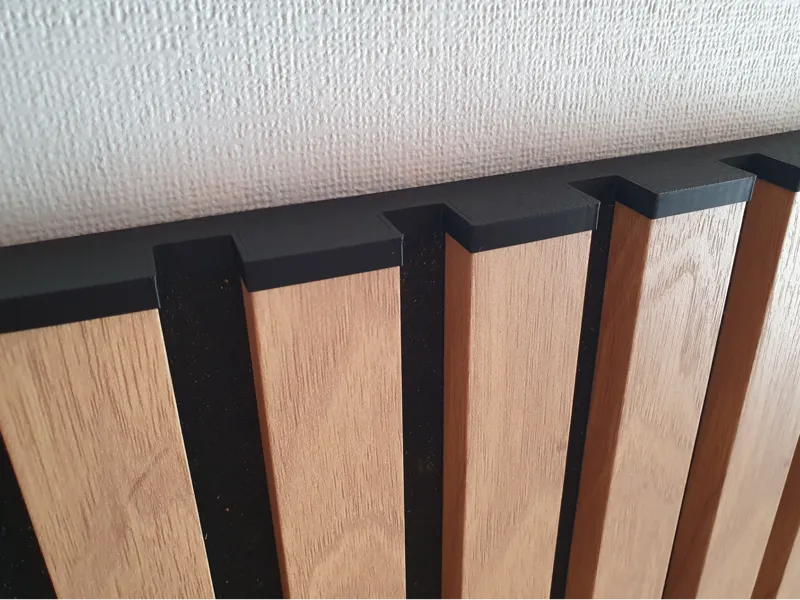 End cap/cover for acoustic panels.