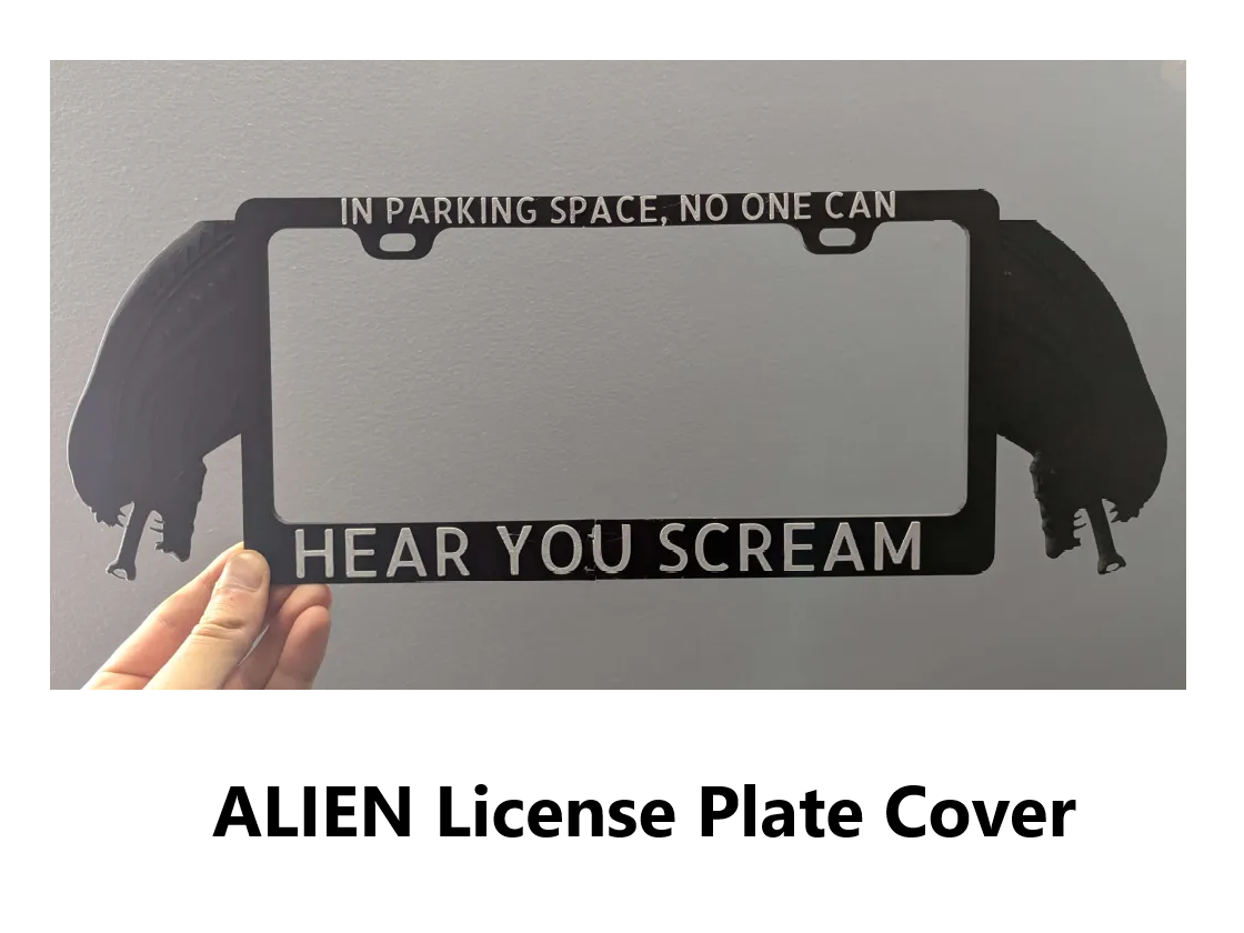 ALIEN License Plate Cover