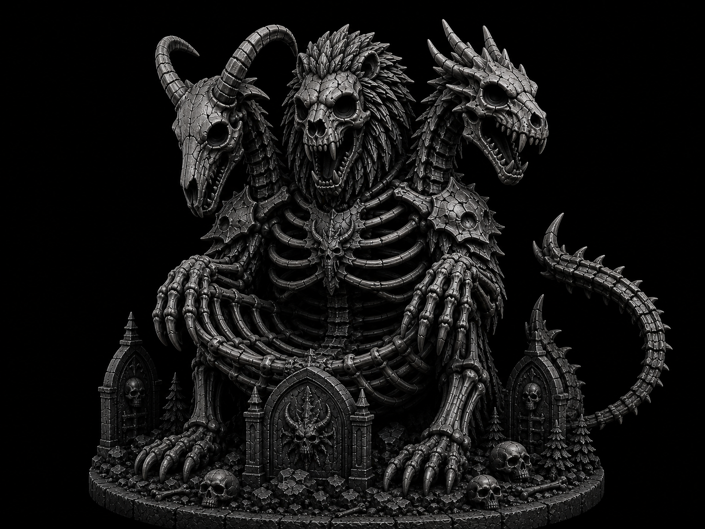 Skeletal Chimera Controller & Cable Holder