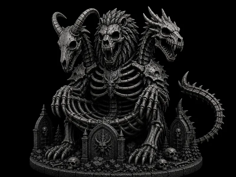 Skeletal Chimera Controller & Cable Holder