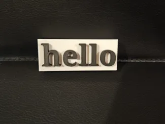 Hello sign