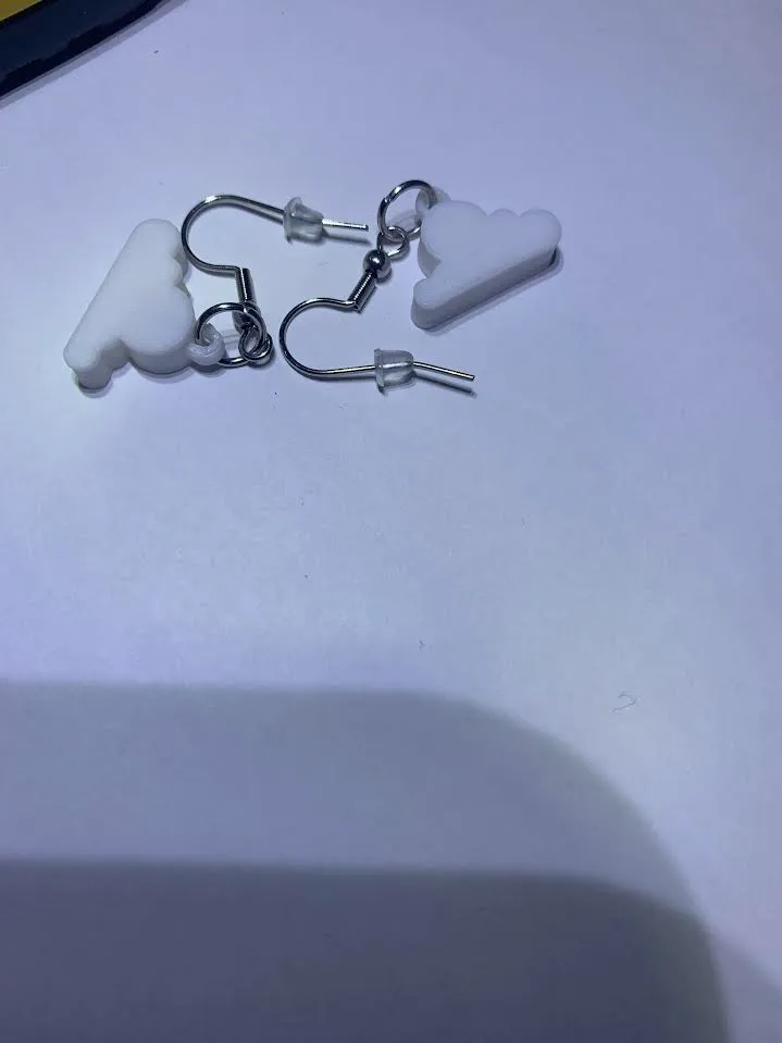 Cloud earrings view 2