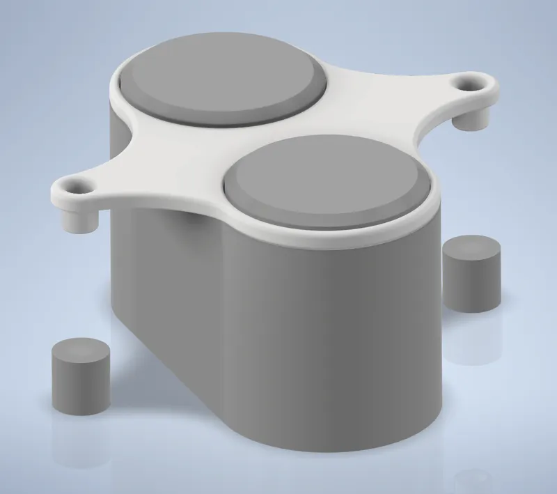 Clean look PTFE support for AMS lite Top Mount A1