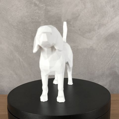 Beagle Low Poly