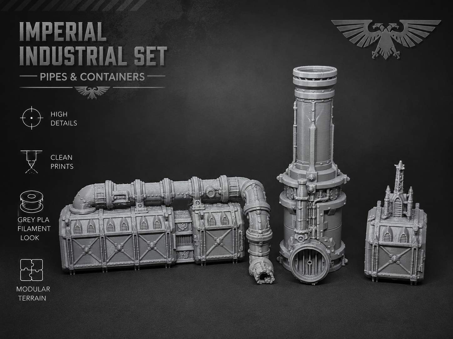 Imperial Industrial Set – Pipes & Containers - 1