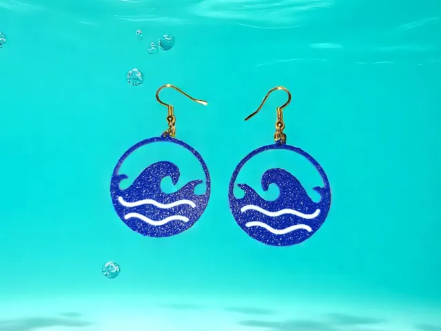 Waves earrings