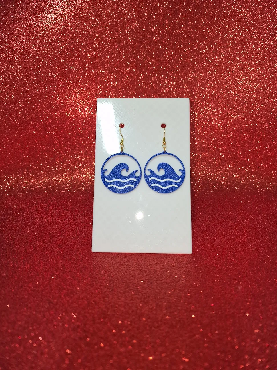 Waves earrings view 2