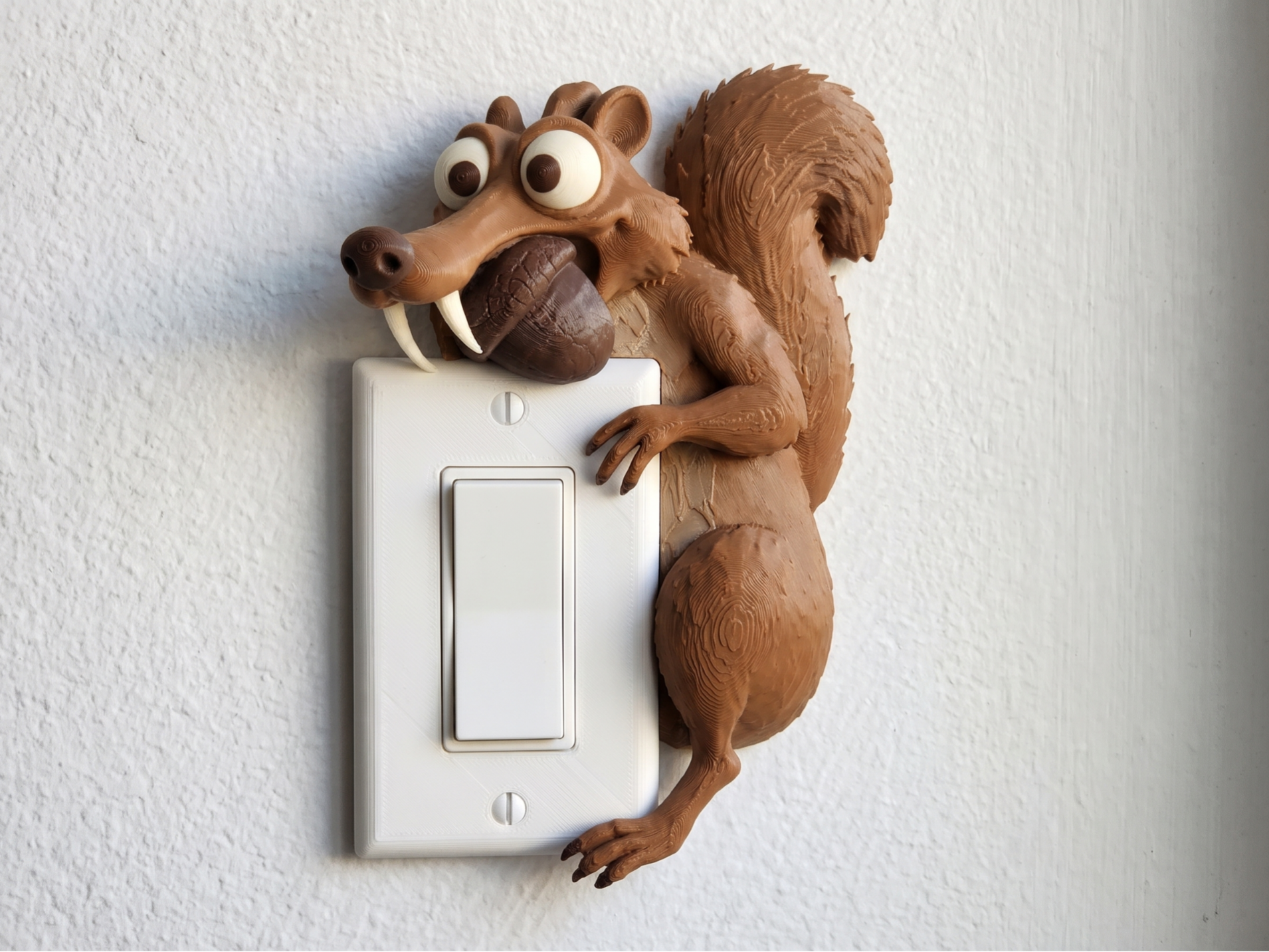 Scrat Light Switch Cover Hugger – Ice Age Acorn - 1