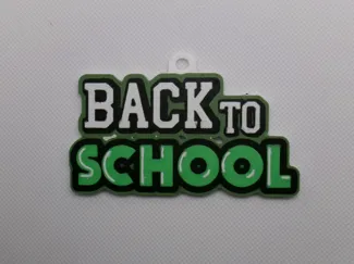 Back to School earrings and Keychain 