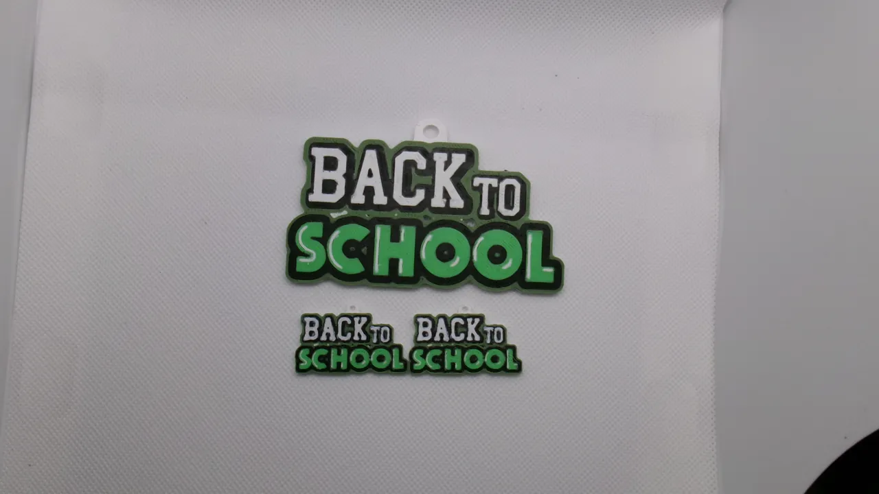 Back to School earrings and Keychain view 2