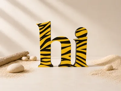 hi - Zebra Look Standee