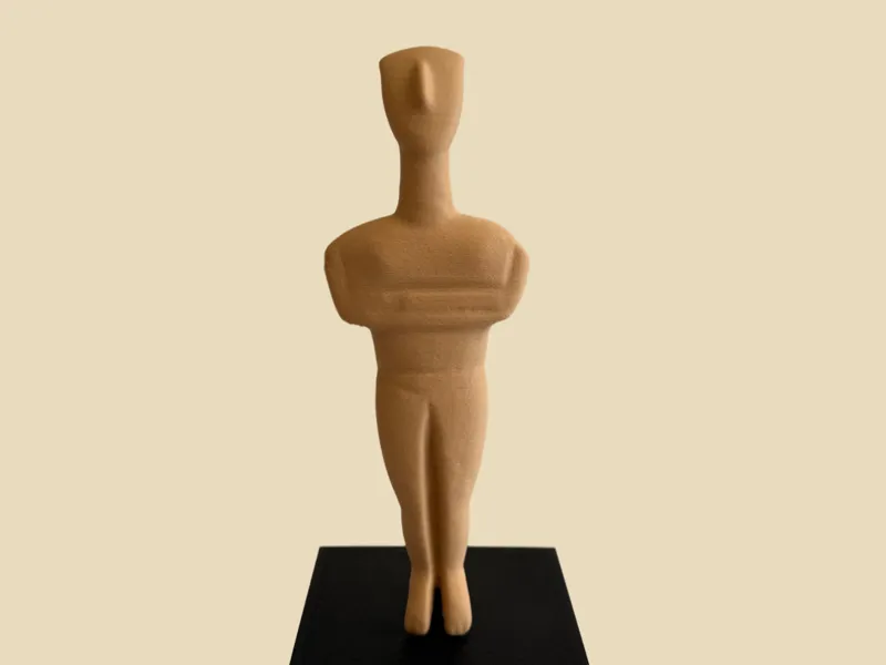 Cycladic figure sculpture