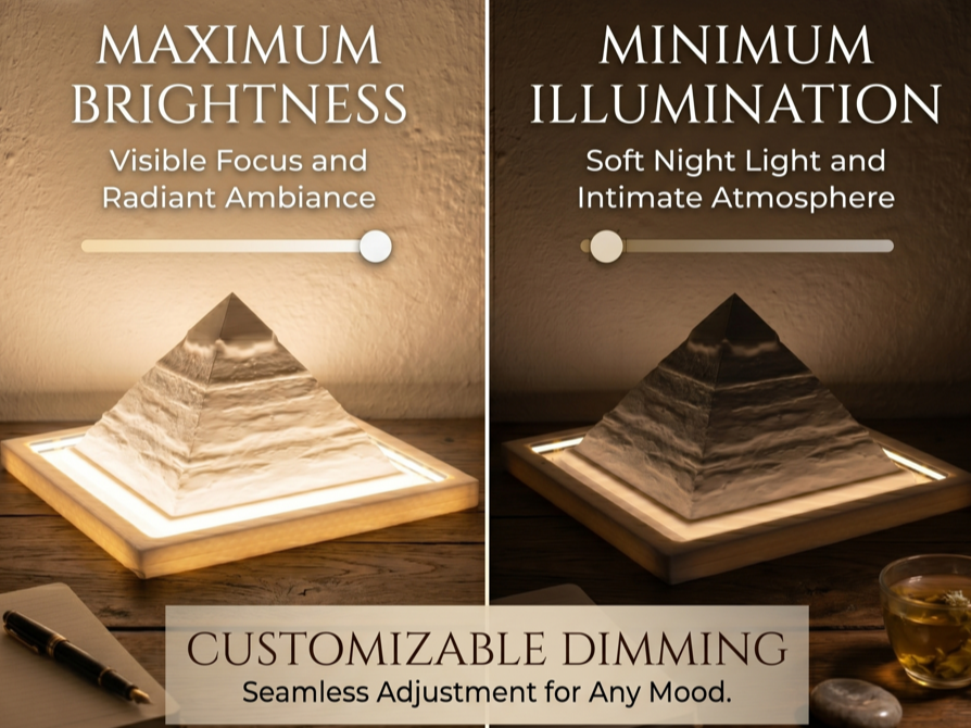Illuminated decorative pyramid