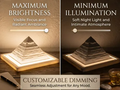 Illuminated decorative pyramid