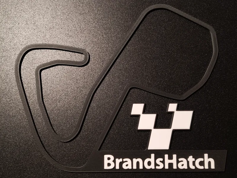Brands Hatch Track Map Wall Art