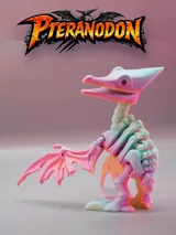 Артикулирана скелетна фигурка Pteranodon с гнездо и яйца