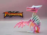 Артикулирана скелетна фигурка Pteranodon с гнездо и яйца