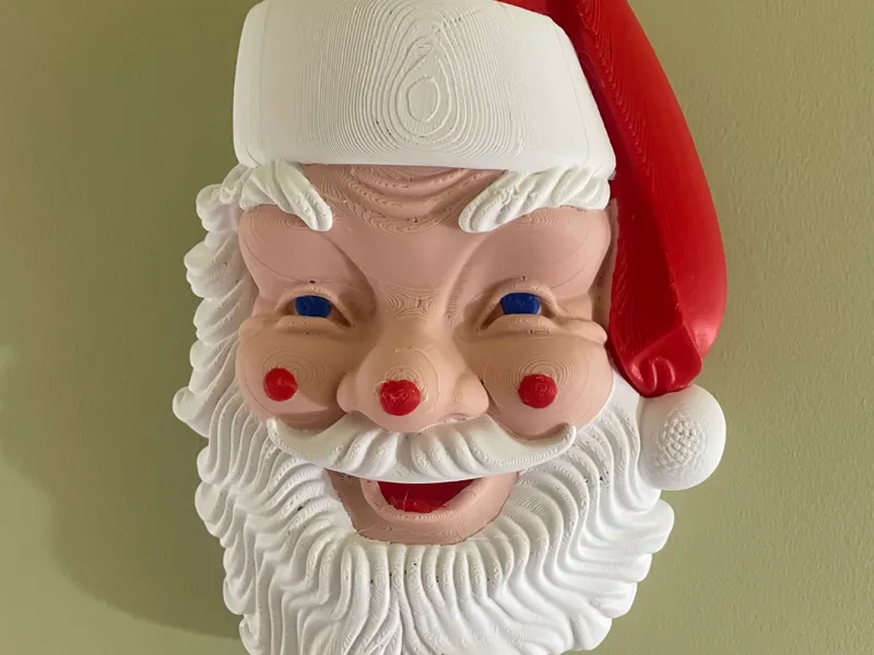 Santa Themed Blow Mold Model