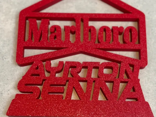 Ayrton Senna Marlboro Standing Sign