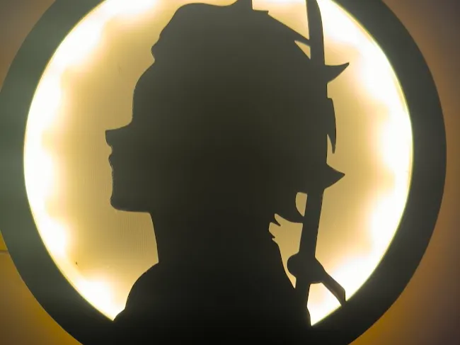 Silhouetten LED Lampe Tanjiro Demon Slayer