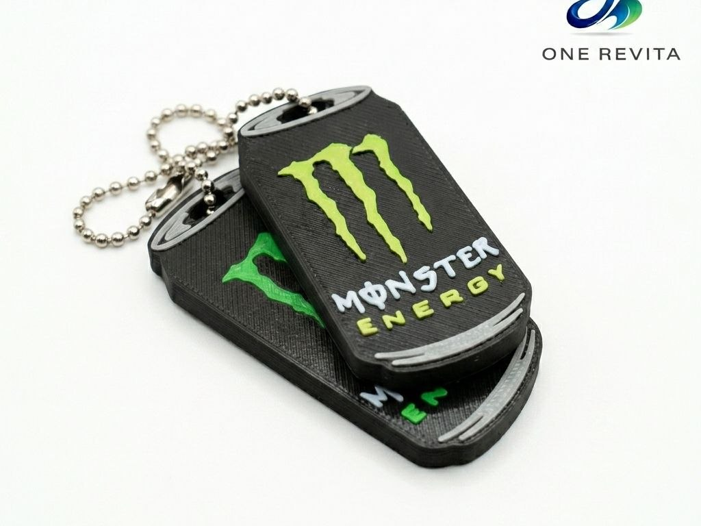 Portachiavi apri linguette lattine Monster Energy