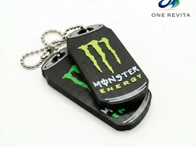 Portachiavi apri linguette lattine Monster Energy