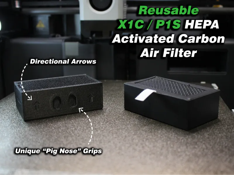 X1C / P1S Activated Carbon / HEPA Air Filter 