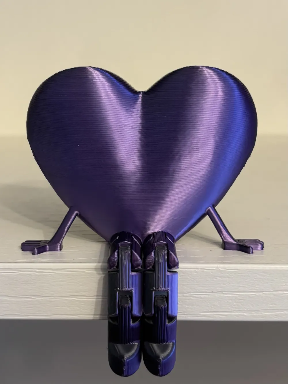 Valentines Cute Heart Flexi Legs - Free 3D Print Model - MakerWorld