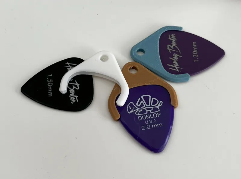 Guitar Pick Holder Keychain