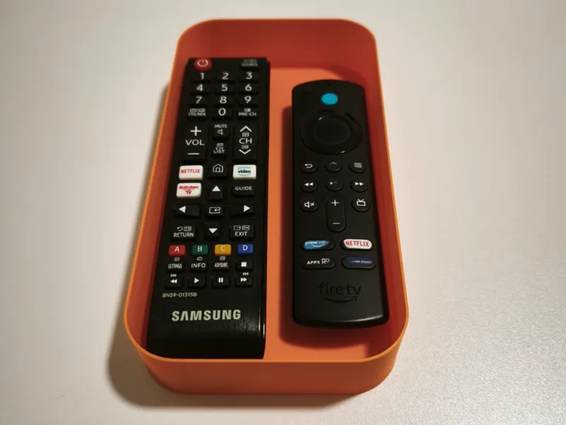 Minimalist Dual Remote Tray