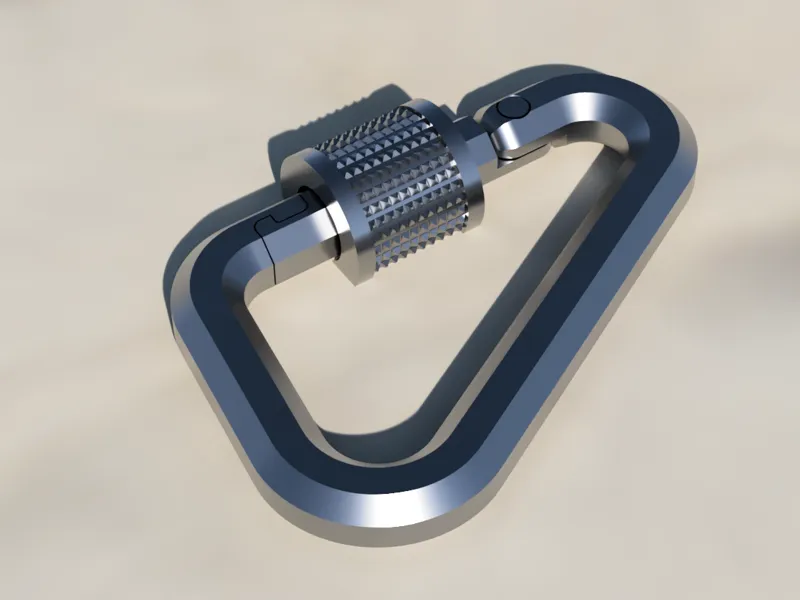 The Ultimate Screwgate Carabiner (Print-in-place) 
