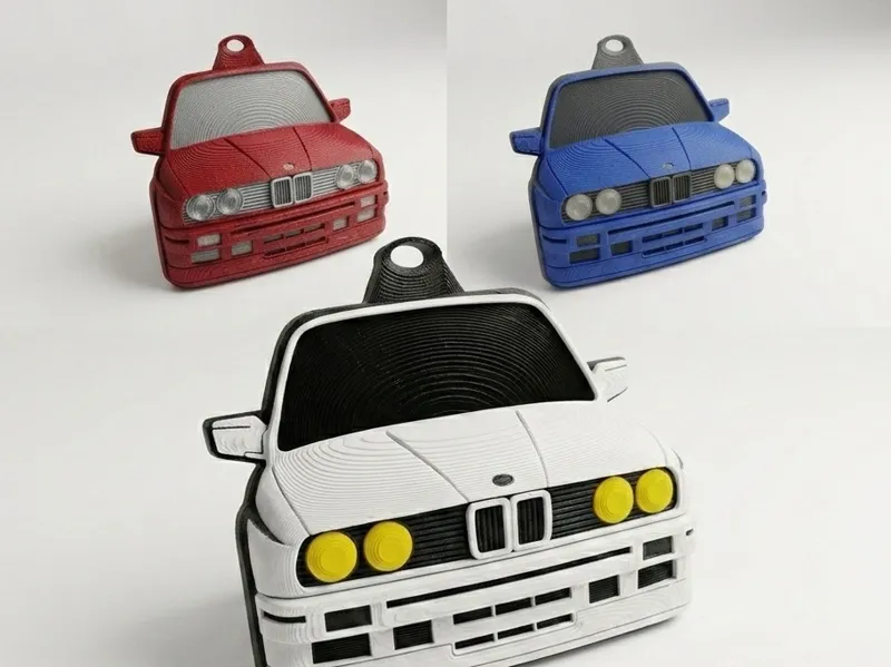 BMW E30 Front Keychain (Multi-Color)