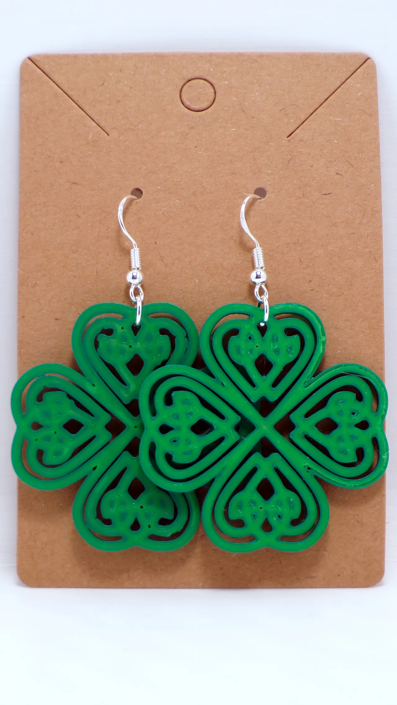 Celtic Shamrock Earrings view 2