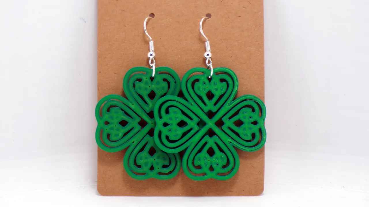 Celtic Shamrock Earrings view 4