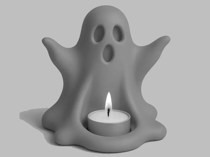 Kleiner Geist Teelicht Halter - Halloween Teelicht