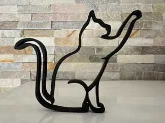Cat line art 