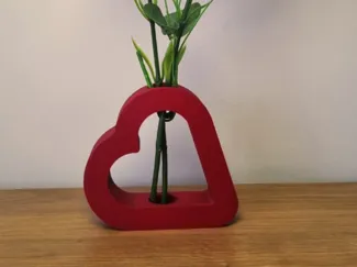 heart vase - heart vase with flowers