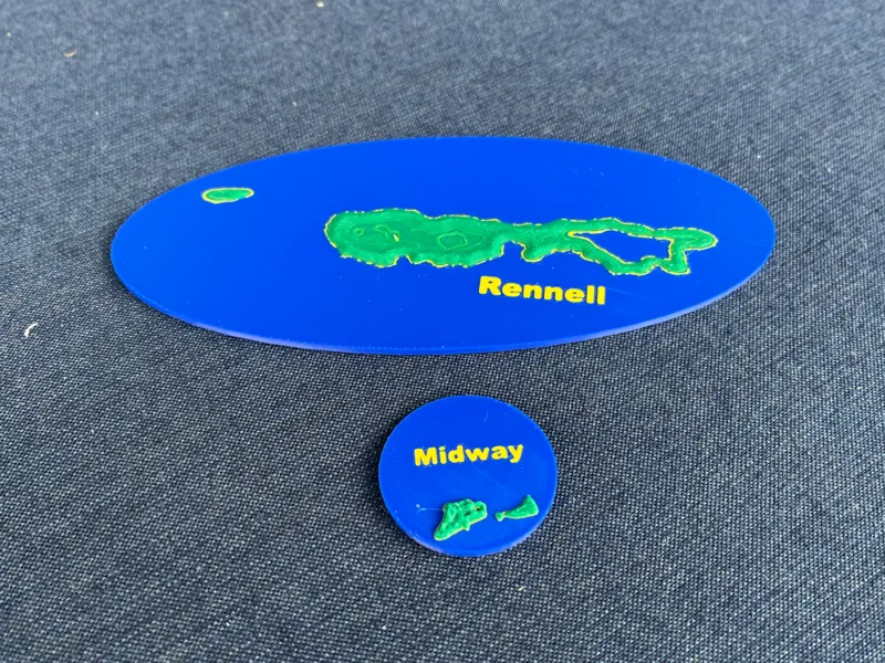 Midway Island and Rennell Island